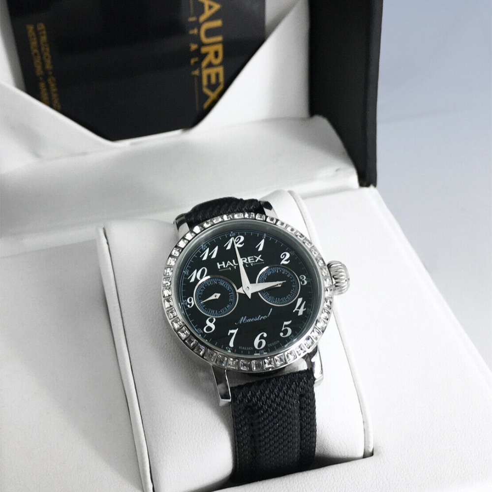 HAUREX Italy Women's Maestro Rainbow Crystal Watch